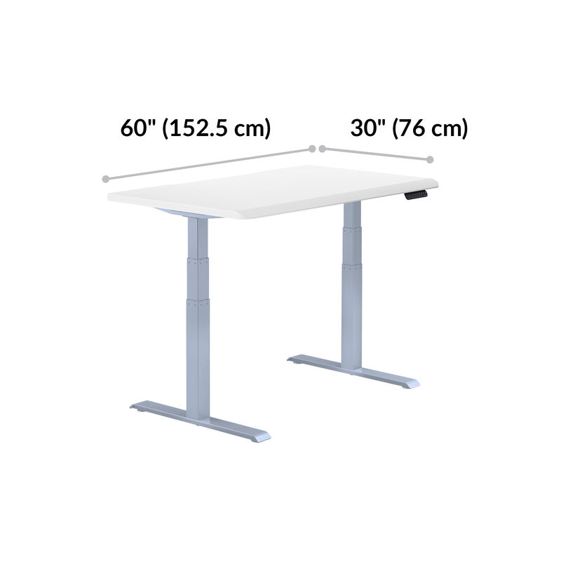 front view of desk with a width that is 60 inches long image number null